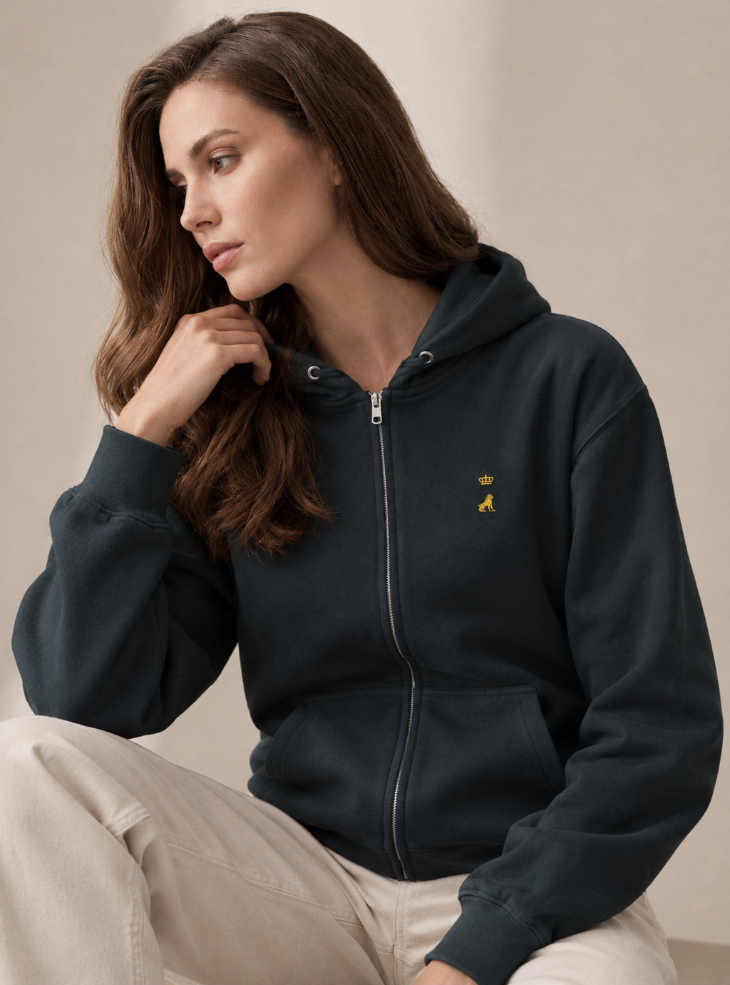 Queen Luise zip hoodie