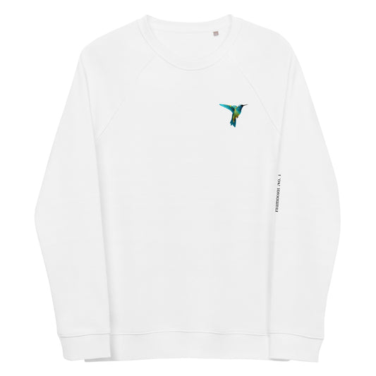 Humboldt No. 1 Hummingbird Organic Raglan Sweatshirt (unisex | print)